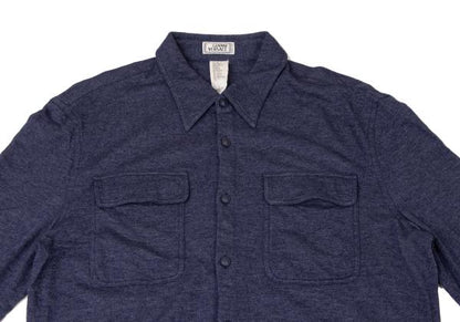 GIANNI VERSACE Medusa Flap Pocket Shirt Purple Size 50L