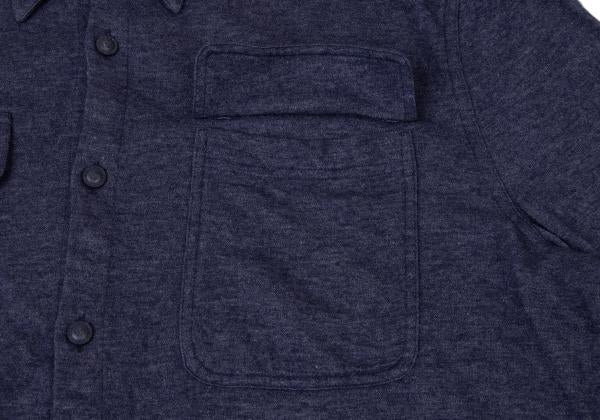 GIANNI VERSACE Medusa Flap Pocket Shirt Purple Size 50L