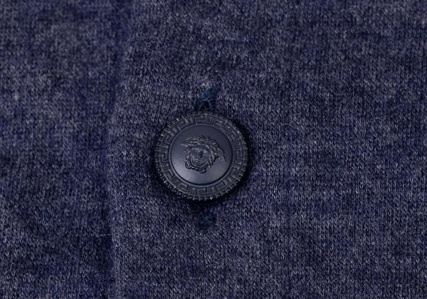 GIANNI VERSACE Medusa Flap Pocket Shirt Purple Size 50L