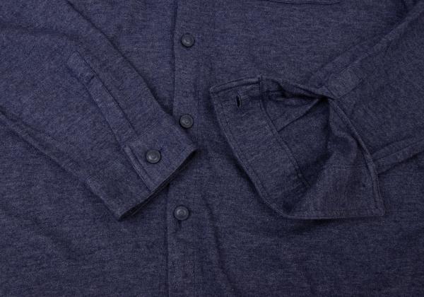 GIANNI VERSACE Medusa Flap Pocket Shirt Purple Size 50L