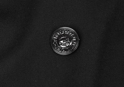 GIANNI VERSACE Wool Medusa Jacket Black Size 46S