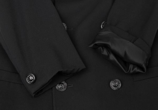 GIANNI VERSACE Wool Medusa Jacket Black Size 46S