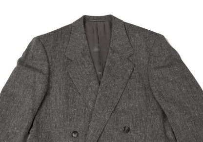 Versace CLASSIC Wool Double-Breasted Jacket Gray Size 48