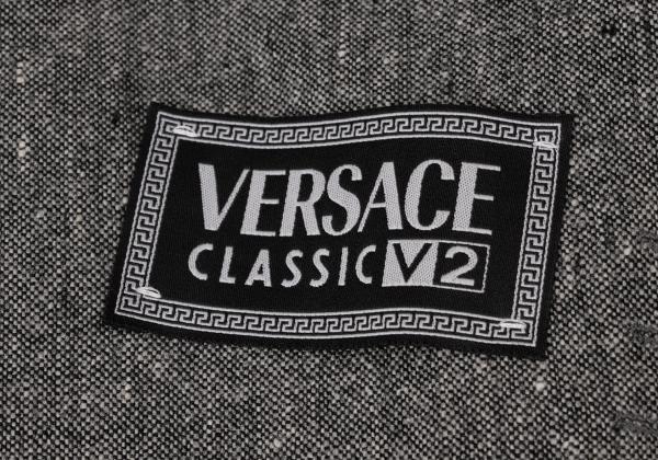 Versace CLASSIC Wool Double-Breasted Jacket Gray Size 48