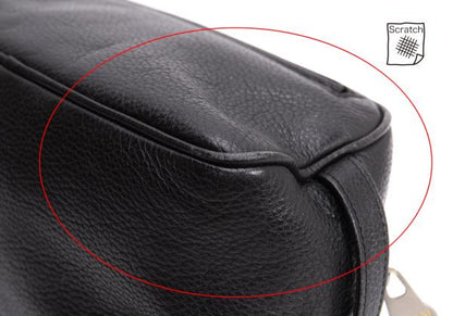 GIANNI VERSACE Leather Double Pouch Black