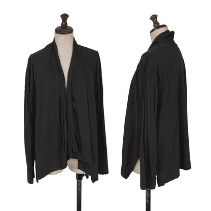 45rpm Cotton Buttonless Cardigan Charcoal