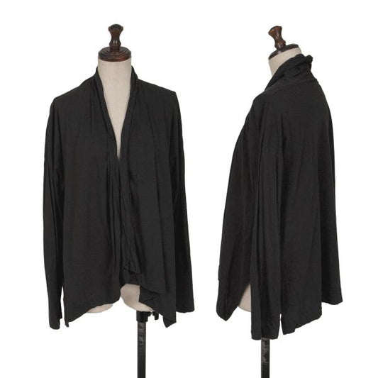 45rpm Cotton Buttonless Cardigan Charcoal