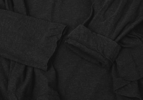 45rpm Cotton Buttonless Cardigan Charcoal