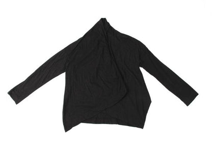 45rpm Cotton Buttonless Cardigan Charcoal