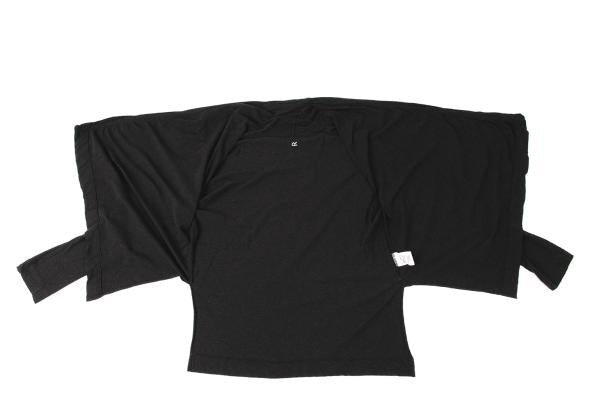 45rpm Cotton Buttonless Cardigan Charcoal