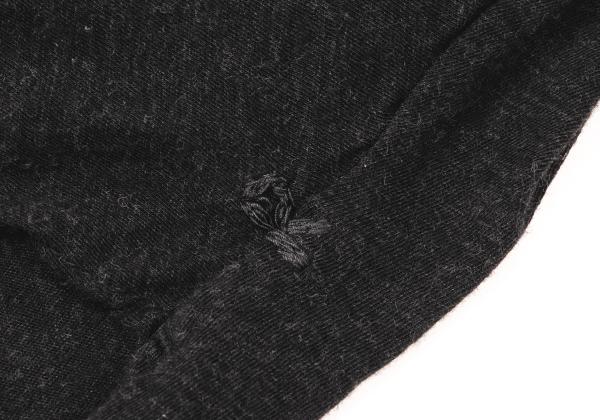 45rpm Cotton Buttonless Cardigan Charcoal