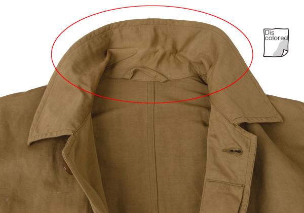 45rpm 45R Linen Cotton Patch Pocket Coat Beige Size 2