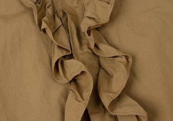 45rpm 45R Cotton Front Frill Dress Beige