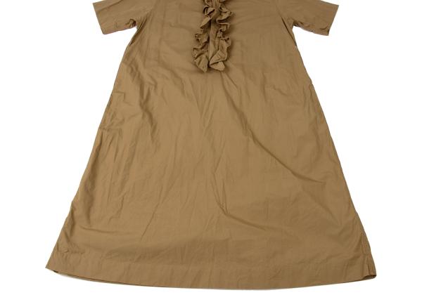 45rpm 45R Cotton Front Frill Dress Beige