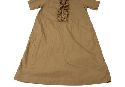 45rpm 45R Cotton Front Frill Dress Beige