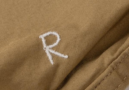 45rpm 45R Cotton Front Frill Dress Beige
