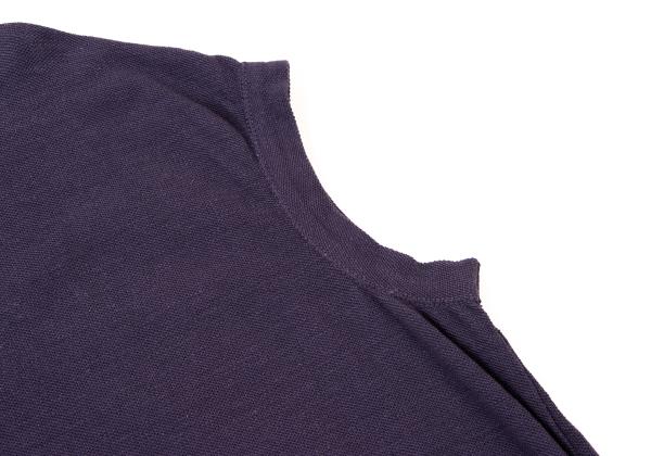45rpm Cotton Embroidered Sleeveless Polo Dress Purple Size M