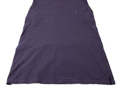 45rpm Cotton Embroidered Sleeveless Polo Dress Purple Size M