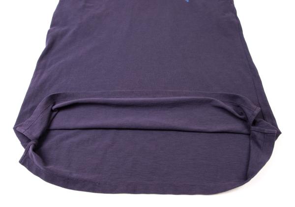 45rpm Cotton Embroidered Sleeveless Polo Dress Purple Size M