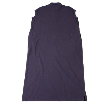 45rpm Cotton Embroidered Sleeveless Polo Dress Purple Size M