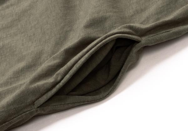 45rpm Cotton Round Hem Sleeveless Dress Green Size M