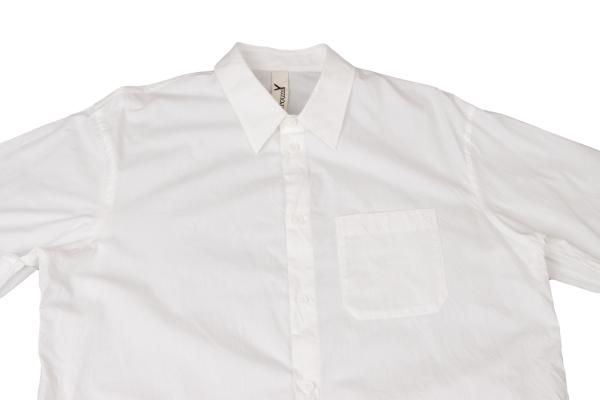Ground Y Cotton Back Logo Print Shirt White Blue Size 3