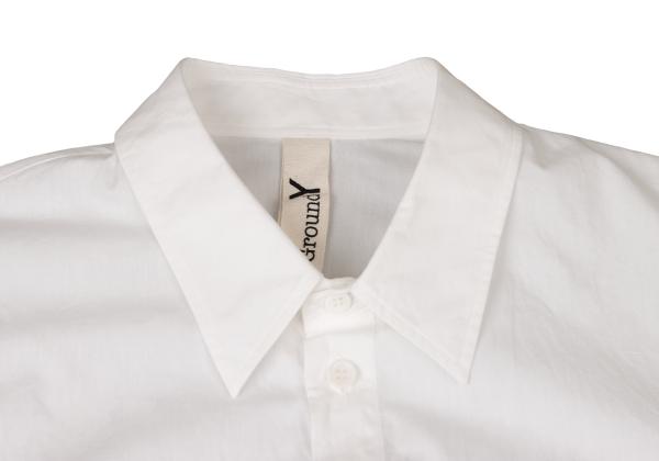 Ground Y Cotton Back Logo Print Shirt White Blue Size 3