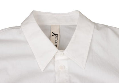 Ground Y Cotton Back Logo Print Shirt White Blue Size 3