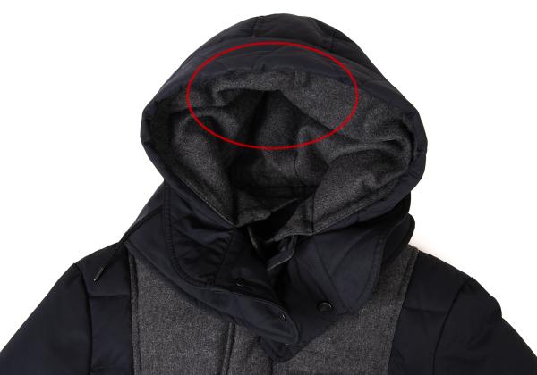 Pour LesHommes Poly Wool Down Jacket Blue Size 46