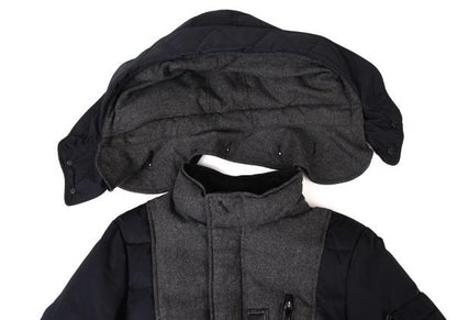 Pour LesHommes Poly Wool Down Jacket Blue Size 46