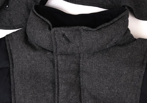 Pour LesHommes Poly Wool Down Jacket Blue Size 46