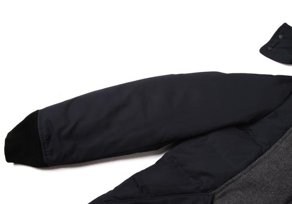 Pour LesHommes Poly Wool Down Jacket Blue Size 46