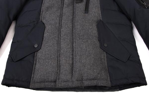 Pour LesHommes Poly Wool Down Jacket Blue Size 46