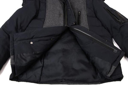 Pour LesHommes Poly Wool Down Jacket Blue Size 46