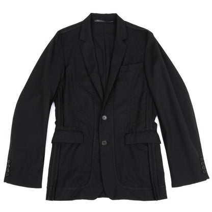 KRIS VAN ASSCHE Wool Gabardine Jacket Black Size 44