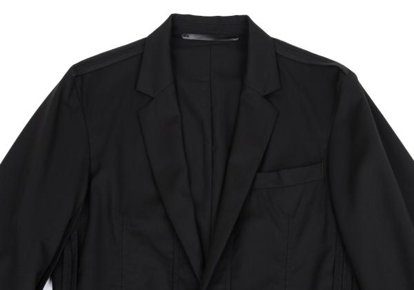 KRIS VAN ASSCHE Wool Gabardine Jacket Black Size 44