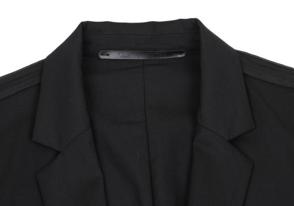 KRIS VAN ASSCHE Wool Gabardine Jacket Black Size 44