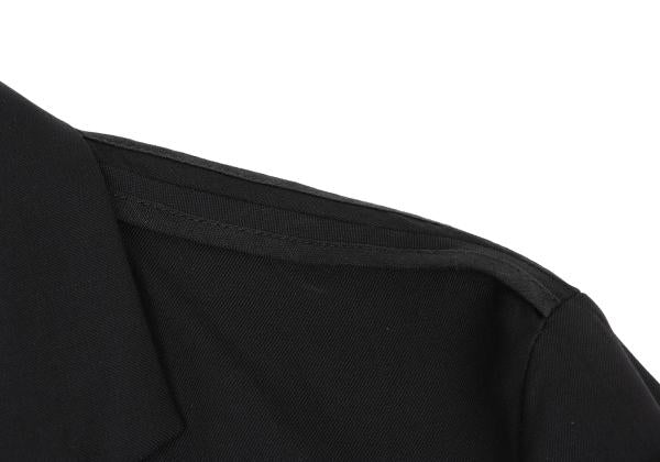 KRIS VAN ASSCHE Wool Gabardine Jacket Black Size 44