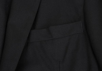 KRIS VAN ASSCHE Wool Gabardine Jacket Black Size 44