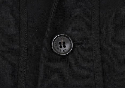 KRIS VAN ASSCHE Wool Gabardine Jacket Black Size 44