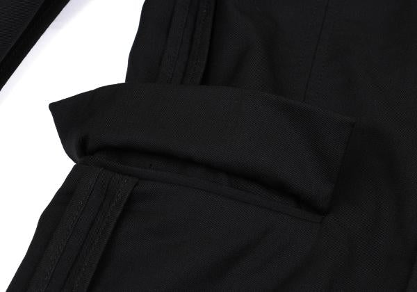 KRIS VAN ASSCHE Wool Gabardine Jacket Black Size 44