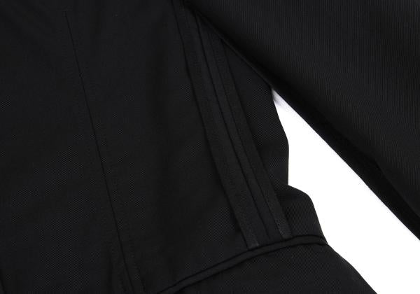 KRIS VAN ASSCHE Wool Gabardine Jacket Black Size 44