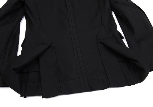 KRIS VAN ASSCHE Wool Gabardine Jacket Black Size 44