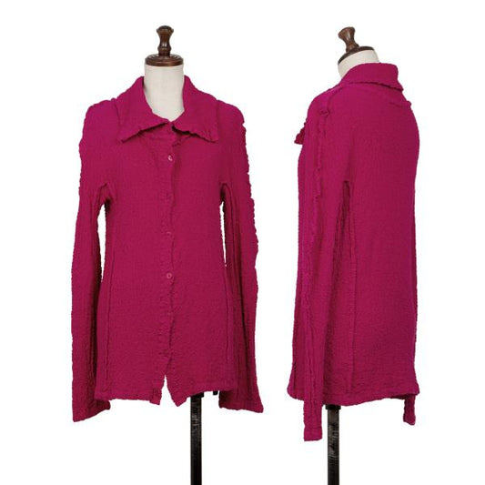 ISSEY MIYAKE me Cotton Cauliflower Shirt Pink Size F