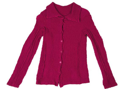 ISSEY MIYAKE me Cotton Cauliflower Shirt Pink Size F