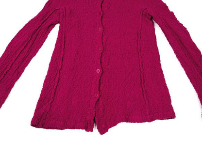 ISSEY MIYAKE me Cotton Cauliflower Shirt Pink Size F