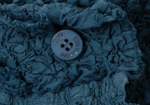 ISSEY MIYAKE me Cotton Fringe Textured Jacket Blue Size F