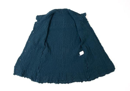 ISSEY MIYAKE me Cotton Fringe Textured Jacket Blue Size F