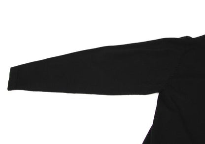 Y's for men Wool Mesh Mock Neck Knit Sweater Black Size M