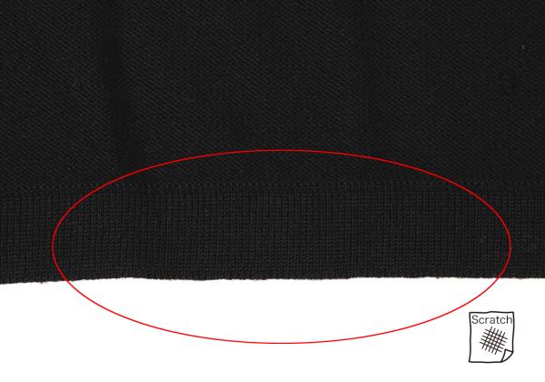 Y's for men Wool Mesh Mock Neck Knit Sweater Black Size M